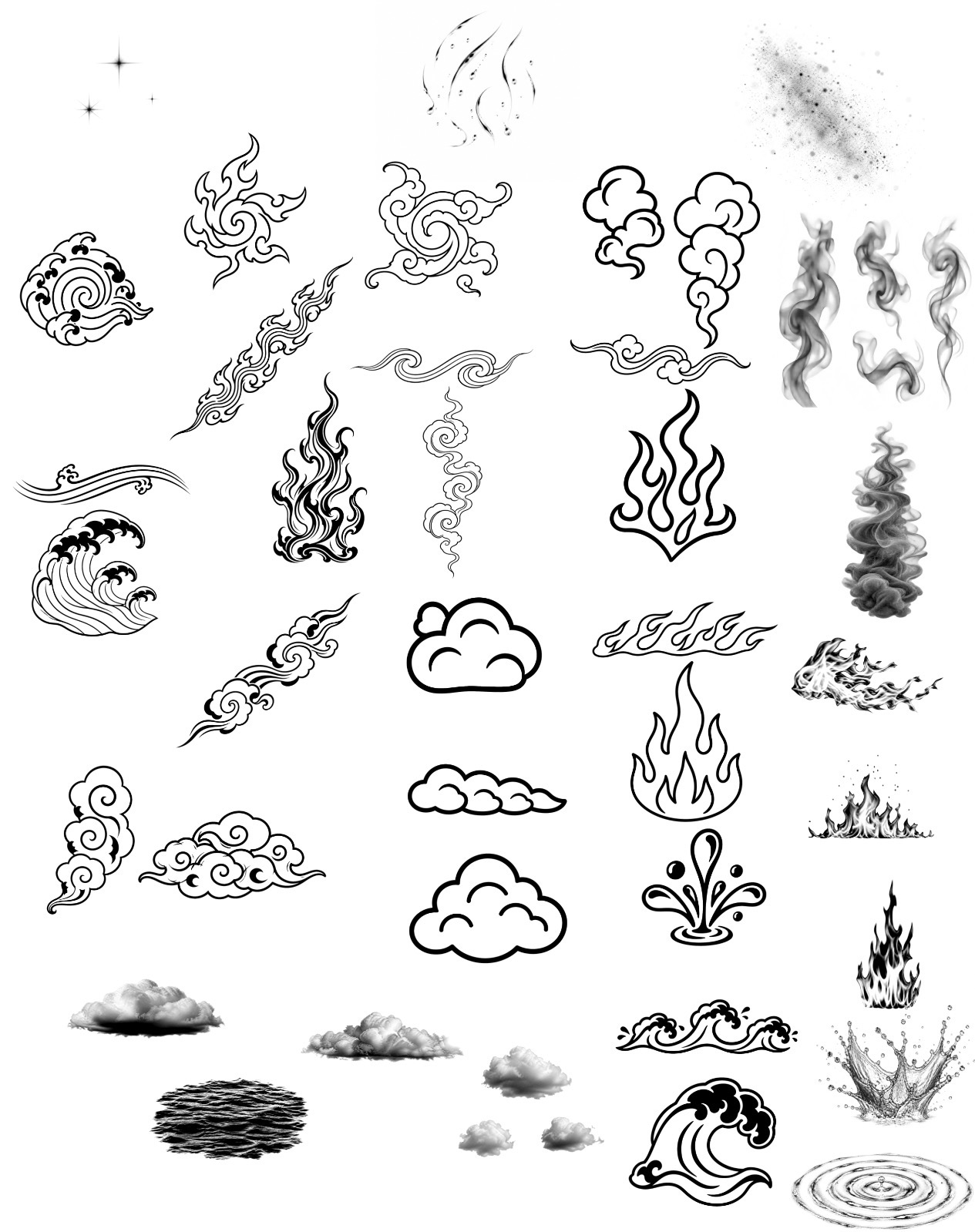 Tattoo Elements – Flow & Atmosphere Set Preview