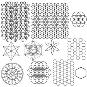 Sacred Geometry Tattoo Patterns Set Preview